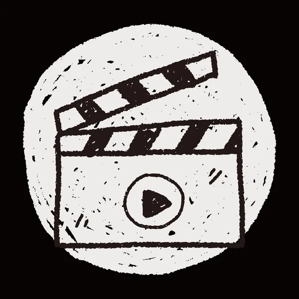 Doodle video af te spelen — Stockvector