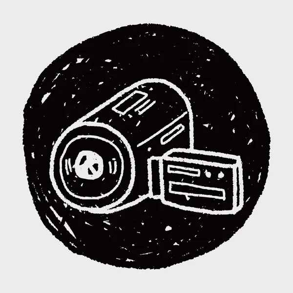 Doodle βιντεοκάμερα — Διανυσματικό Αρχείο