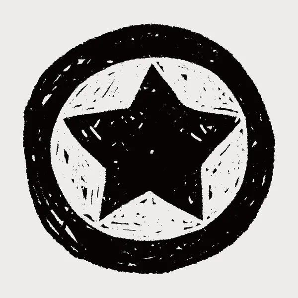 Αστέρι doodle — Διανυσματικό Αρχείο