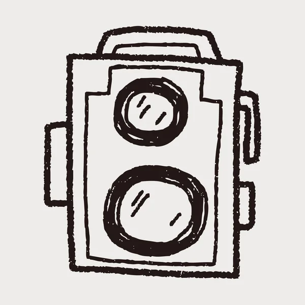 Doodle kamera — Stok Vektör