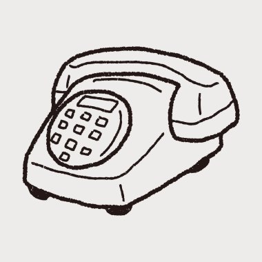 telefon doodle