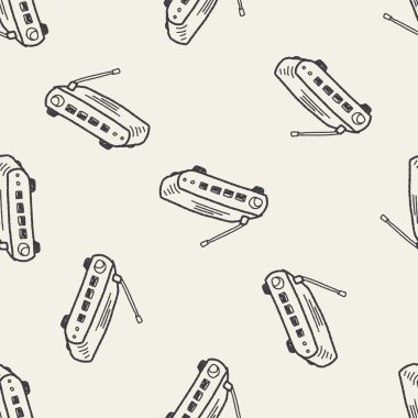Modem doodle Dikişsiz desen arka plan
