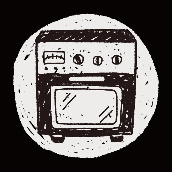 Oven doodle — Stockvector