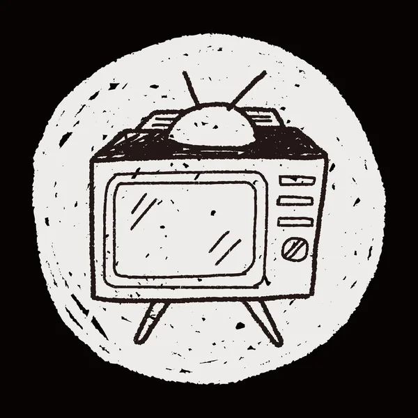 TV doodle — Stockvector