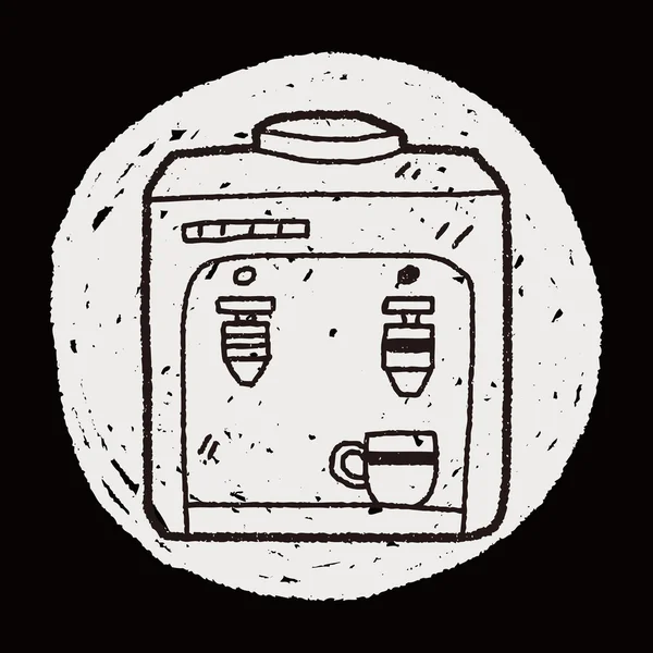 Drink-Automat-Doodle — Stockvektor