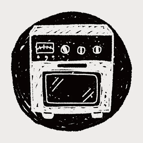 Oven doodle — Stockvector