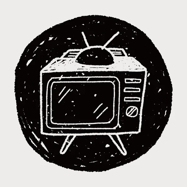 TV doodle — Stockvector