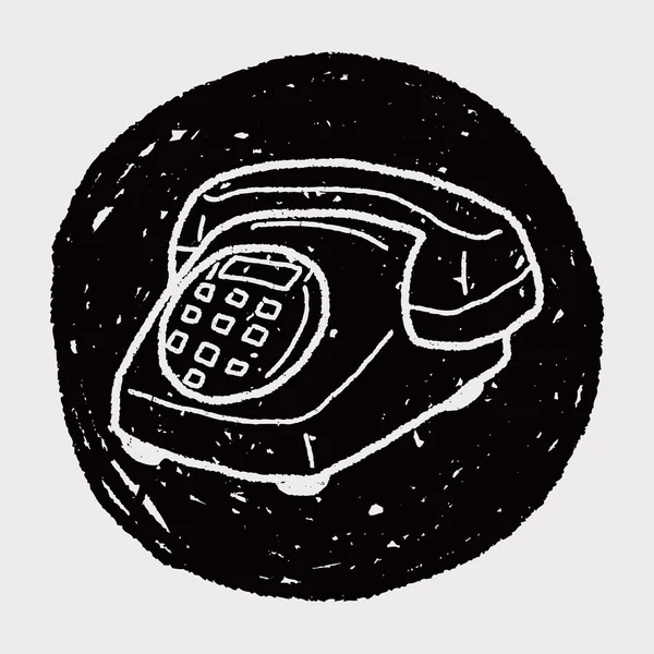 Telefon-Doodle — Stockvektor