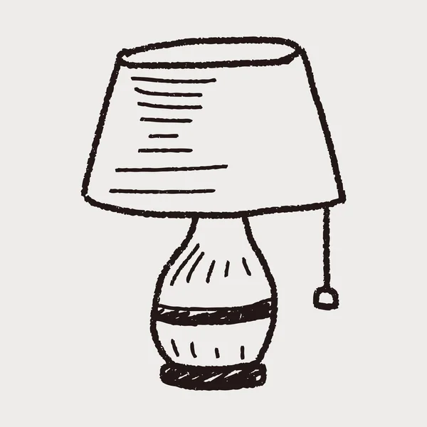 Scarabocchio della lampada — Vettoriale Stock