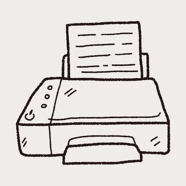 Doodle факс — стоковий вектор