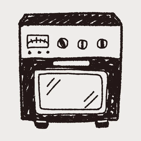 Oven doodle — Stock Vector