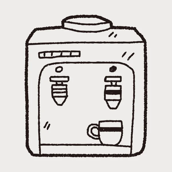 Drink-Automat-Doodle — Stockvektor