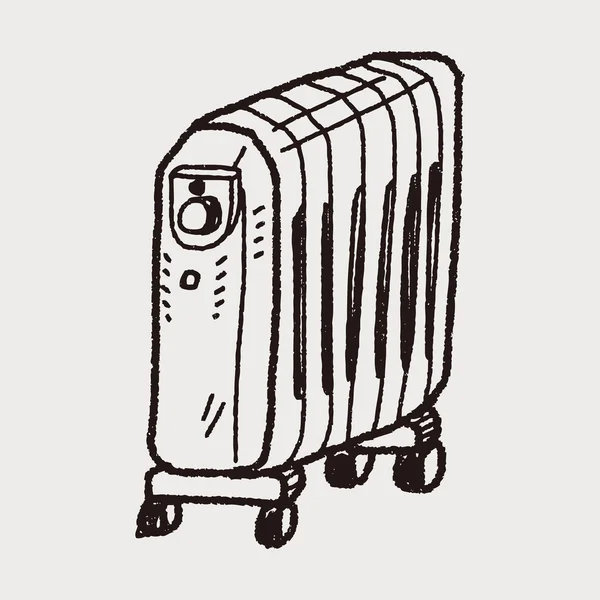 加热器涂鸦 — 图库矢量图片