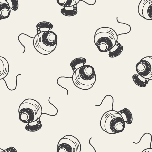 Cctv doodle seamless pattern basic — стоковый вектор