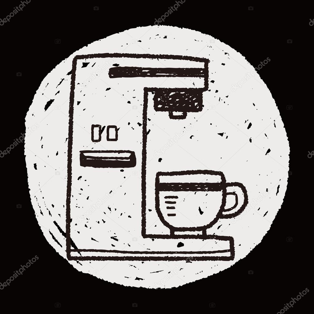 Coffee Maker Doodle Stock Vector Hchjjl 74720889