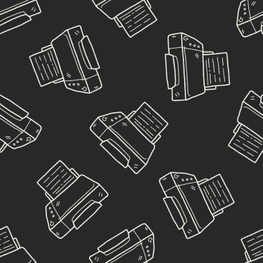 Faks doodle Dikişsiz desen arka plan