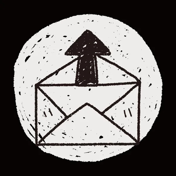 Mail doodle — Stockvector
