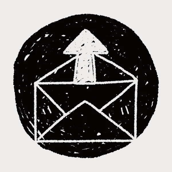 Почта каракули — стоковый вектор