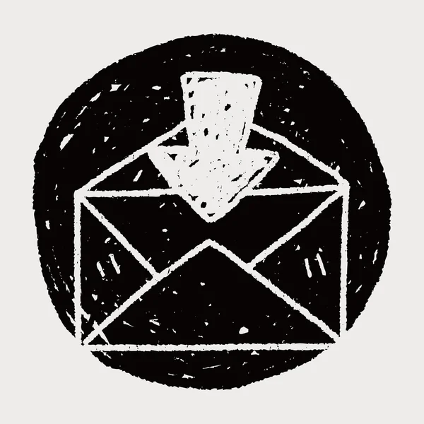 Doodle courrier — Image vectorielle
