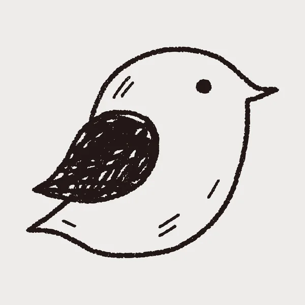 Doodle de aves — Vetor de Stock