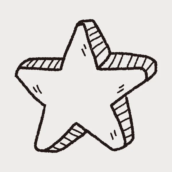 Yıldız doodle — Stok Vektör