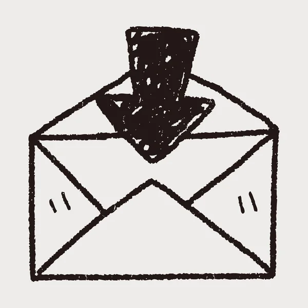 Mail-Doodle — Stockvektor