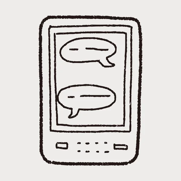 Sms doodle —  Vetores de Stock