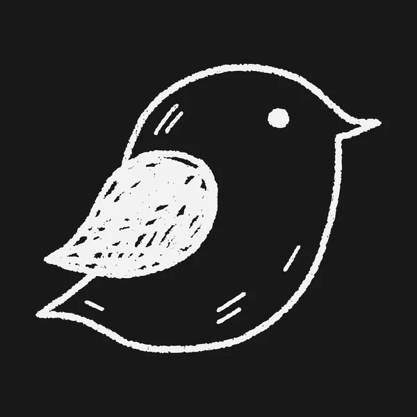 Ptačí doodle — Stockový vektor