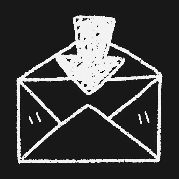 Mail-Doodle — Stockvektor