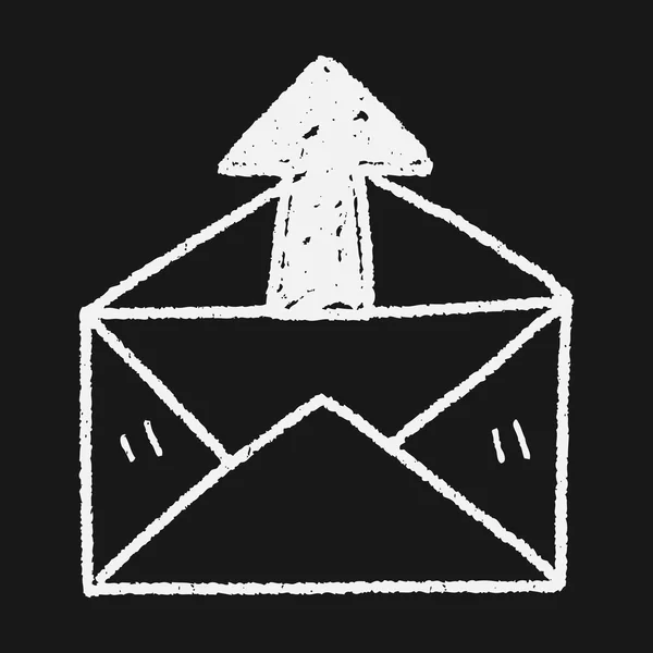 Mail-Doodle — Stockvektor