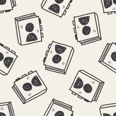 Telefon Rehberi doodle Dikişsiz desen arka plan