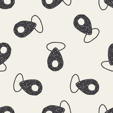 konumu doodle Dikişsiz desen arka plan