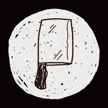 mutfak bıçak doodle