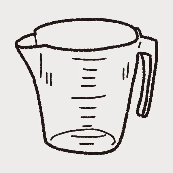 Doodle tasse de mesure — Image vectorielle