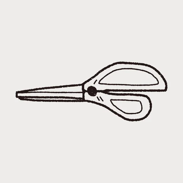 Nůžky doodle — Stockový vektor