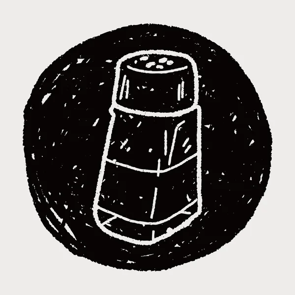 Salt peppar doodle — Stock vektor