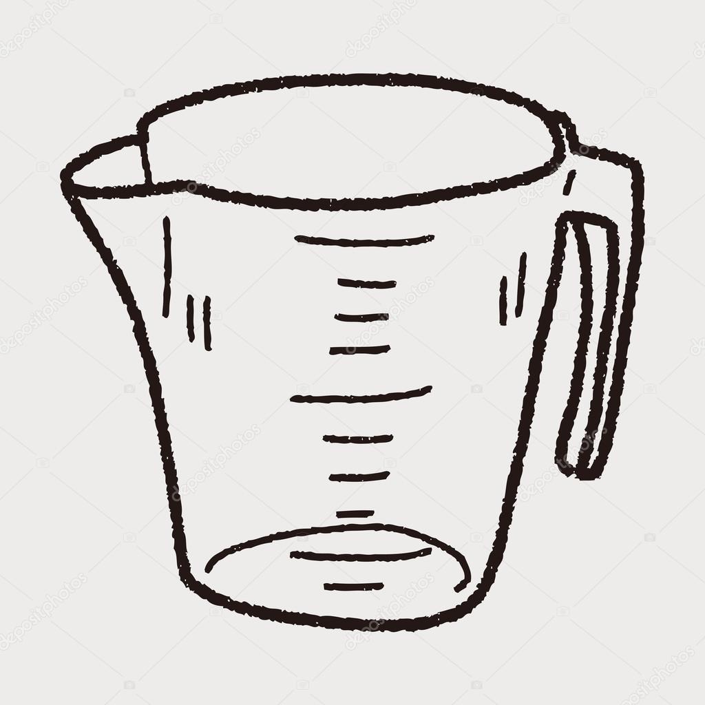 measuring cup doodle