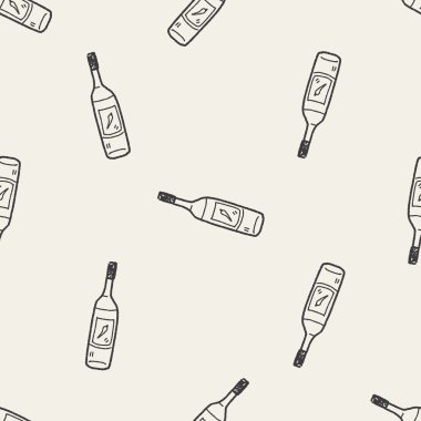 Acı biber sosu doodle Dikişsiz desen arka plan