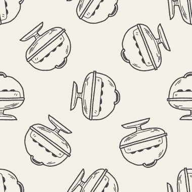 pasta doodle Dikişsiz desen arka plan