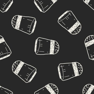 Tuz karabiber doodle Dikişsiz desen arka plan