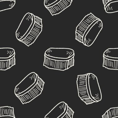 temiz fırça doodle Dikişsiz desen arka plan