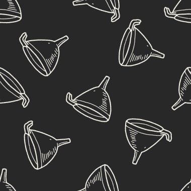 Huni doodle Dikişsiz desen arka plan