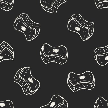 ovma pedi doodle Dikişsiz desen arka plan