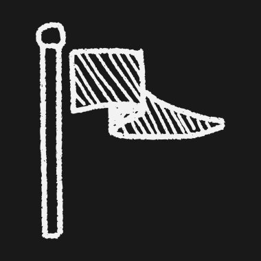 bayrak çekme doodle