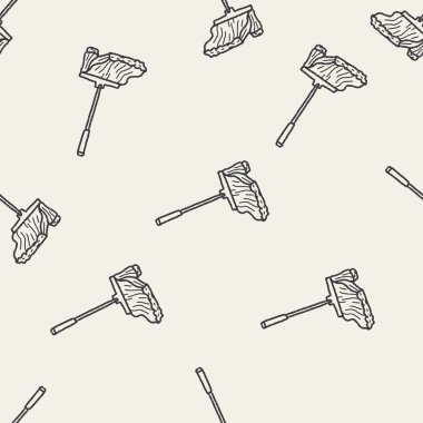 paspas doodle Dikişsiz desen arka plan