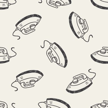 demir doodle Dikişsiz desen arka plan