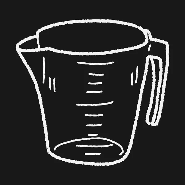 Meten cup doodle — Stockvector