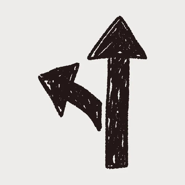 Panneau de signalisation doodle — Image vectorielle