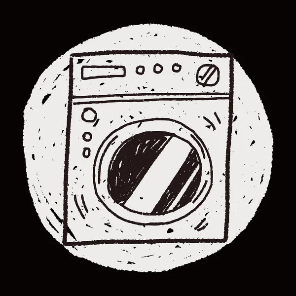 Scarabocchio lavatrice — Vettoriale Stock