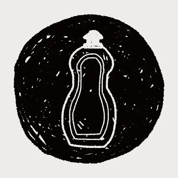 Temiz şişe doodle — Stok Vektör